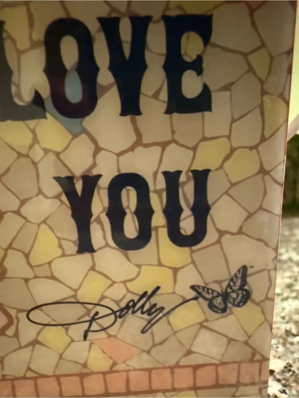 Dolly Parton Floral Wall Decor - I Will Always Love You, wood cutting Board